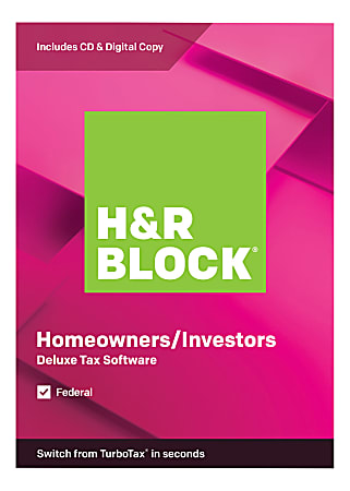 H&R Block® 2019, Deluxe, For PC/Mac®