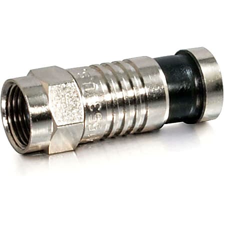 C2G RG6 Compression F-Type Connector with O-Ring - 20pk - F Connector
