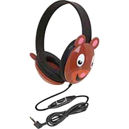Califone Listening First Kids Stereo Headphones with Bear