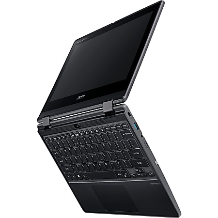 Acer TravelMate Spin B3 2-In-1 Laptop, 11.6" Touchscreen, Intel® Celeron N4120, 4GB Memory, 128GB Flash Drive, Shale Black, Windows® 10 Pro Education