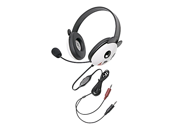 Califone Listening First Kids Stereo Headphones with Panda Design