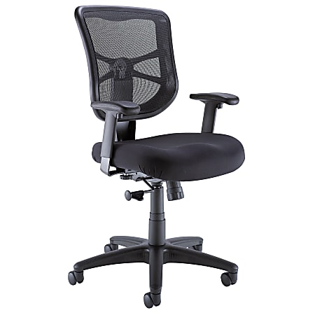 Bush Mesh Mid-Back Chair, Black, Premium Installation Service