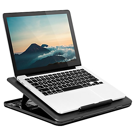 LapGear Commuter Lap Desk 10.5 H x 14.1 W x 0.9 D Black Office Depot