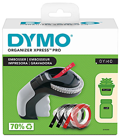 DYMO LetraTag Labelmaker Plastic Labeling Tape 12 x 13 White Pack Of 6  Rolls - Office Depot