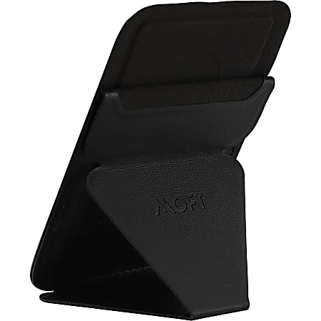 MOFT Snap-on - Wallet for cell phone - MagSafe compatibility - fiberglass, vegan leather, sheet metal - night black - for Apple iPhone 12, 12 mini, 12 Pro, 12 Pro Max, 13, 13 mini, 13 Pro, 13 Pro Max