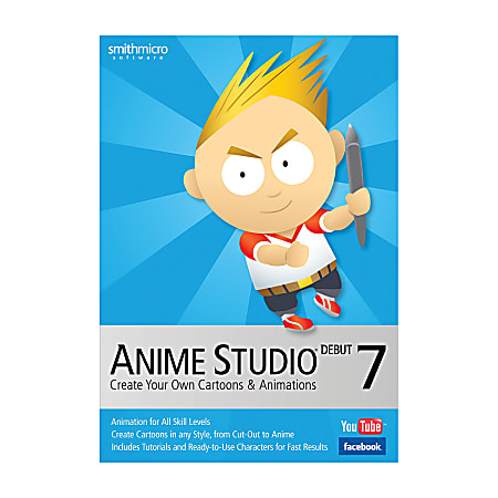 Anime Studio Debut 7, For PC/Mac, Traditional Disc