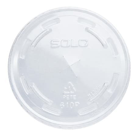 Solo® PET Plastic Cup Lids, Clear, Pack Of 2,500 Lids