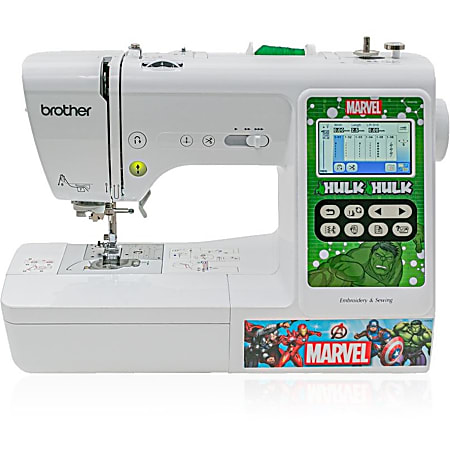  Brother LB5000 Sewing and Embroidery Machine, 80 Built-in  Designs, 103 Built-in Stitches, Computerized, 4 x 4 Hoop Area, 3.7 LCD  Touchscreen Display, 7 Included Feet