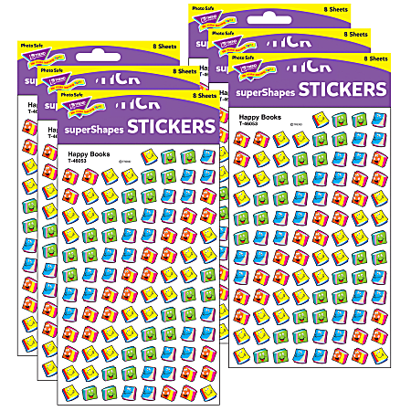 Trend superShapes Stickers, Happy Books, 800 Stickers Per