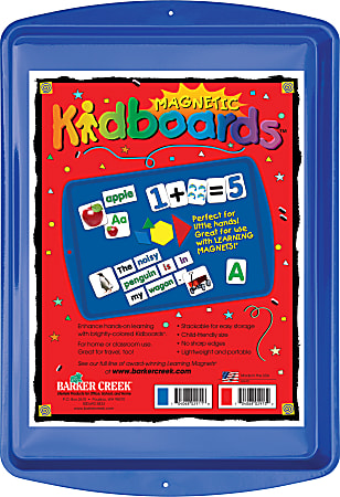 Barker Creek® Magnets, Learning Magnets®, Kidboard™, 9"H x 13"W, Grades Pre-K–6, Blue