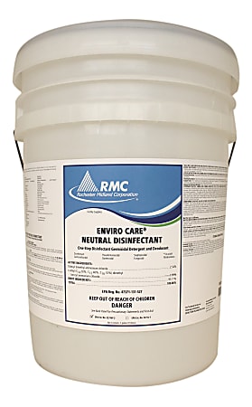 Rochester Midland Enviro Care Neutral Disinfectant, 5 Gallon Container