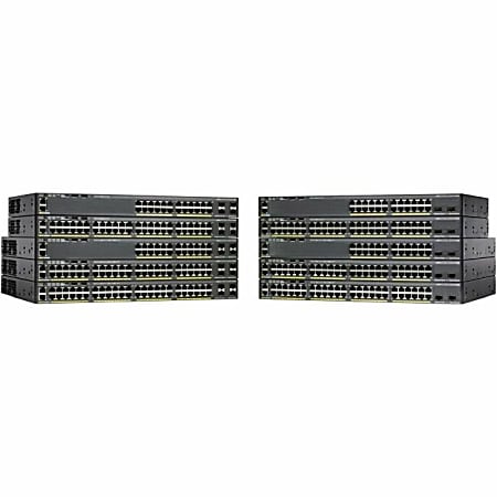 Cisco Catalyst 2960X-24TS-L 24 Ports Ethernet Switch - Redundant Power Supply (not included) - 24 Ports - Manageable - Gigabit Ethernet - 10/100/1000Base-T - 2 Layer Supported - 4 SFP Slots - Power Supply - Twisted Pair - 1U High