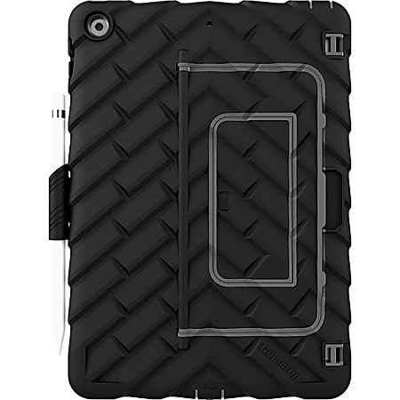 Gumdrop Hideaway for iPad 10.2-inch - For Apple iPad (7th Generation) Tablet - Tire Tread Design - Black