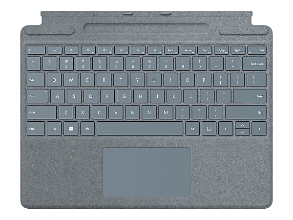 Microsoft Surface Pro Signature Keyboard - Keyboard - with touchpad, accelerometer, Surface Slim Pen 2 storage and charging tray - QWERTY - English - ice blue - for Surface Pro 8, Pro X