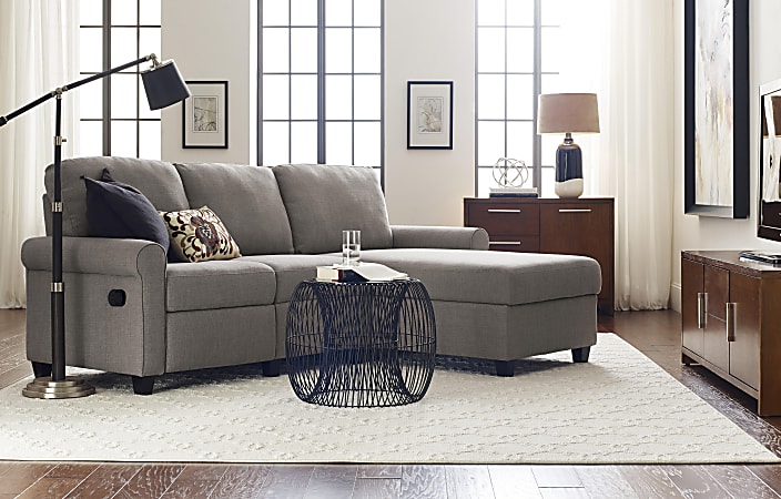 Serta copenhagen reclining sectional deals with right storage chaise