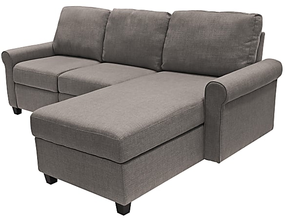 Serta® Copenhagen Reclining Sectional With Storage Chaise, Right,