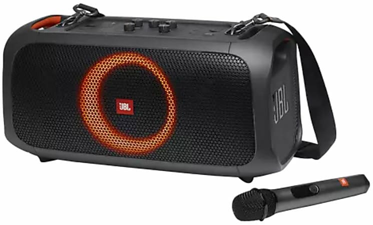 JBL PartyBox On-The-Go 100W Portable Party Speaker, Black