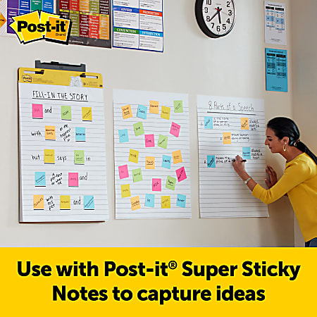 Post it Super Sticky Easel Pads 25 x 30 White Pack Of 2 Pads - Office Depot