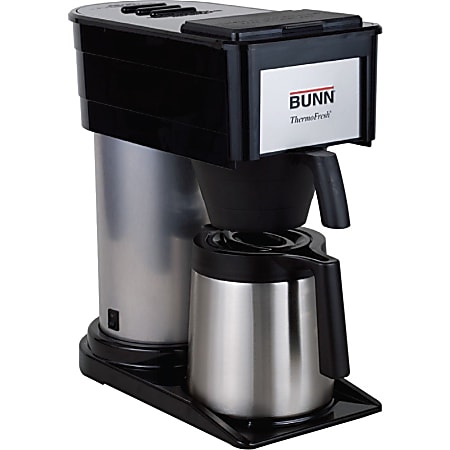 Bunn BTX ThermoFresh 10 Cup Thermal Coffee Brewer BlackStainless Steel -  Office Depot