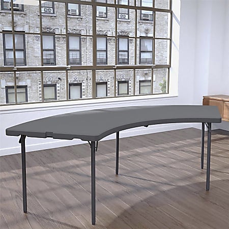 Dorel Zown Moon Commercial Blow Mold Folding Table - 5 Legs - 600 lb Capacity x 30