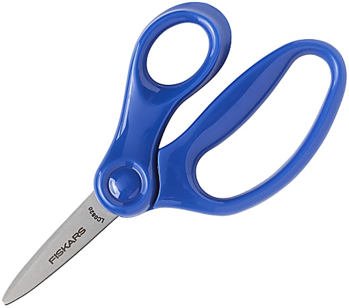 Fiskars Blunt Tip 5 Scissors for Kids 4-7, School Supplies, Blue