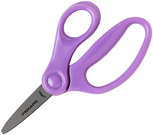 Fiskars 5 Kids Scissors - Pointed Tip (Purple)