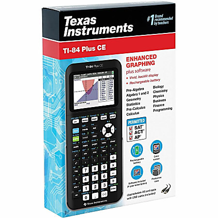 Texas Instruments TI 84 Plus CE With Python Handheld Graphing