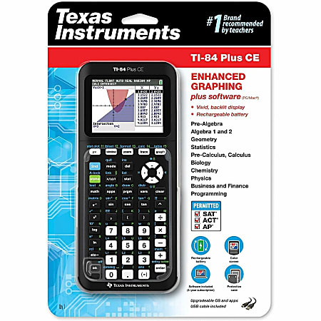 Texas Instruments TI 84 Plus CE With Python Handheld Graphing