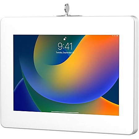 CTA Digital Premium Locking Wall Mount - Mount for tablet - lockable - metal - white - screen size: 9.7"-11" - wall-mountable