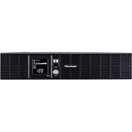 CyberPower OR1500LCDRT2U Smart App LCD UPS Systems - 1500VA/900W, 120 VAC, NEMA 5-15P, 2U, Rack / Tower, 8 Outlets, LCD, PowerPanel® Business, $300000 CEG, 3YR Warranty