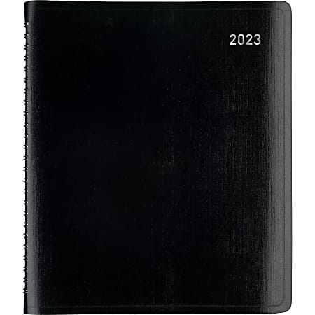 Office Depot® Brand Weekly/Monthly Planner, 7" x 9", Black, January To December 2023, OD711600