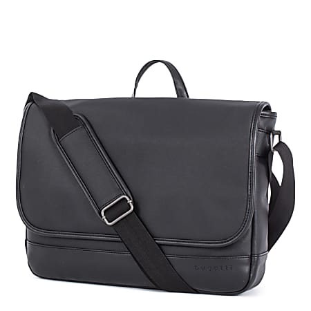 Messenger bag with laptop pocket top