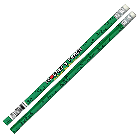 J.R. Moon Pencil Co. Pencils, HB #2/Medium, Teacher's Pencil, Multicolor, Pack Of 144 Pencils