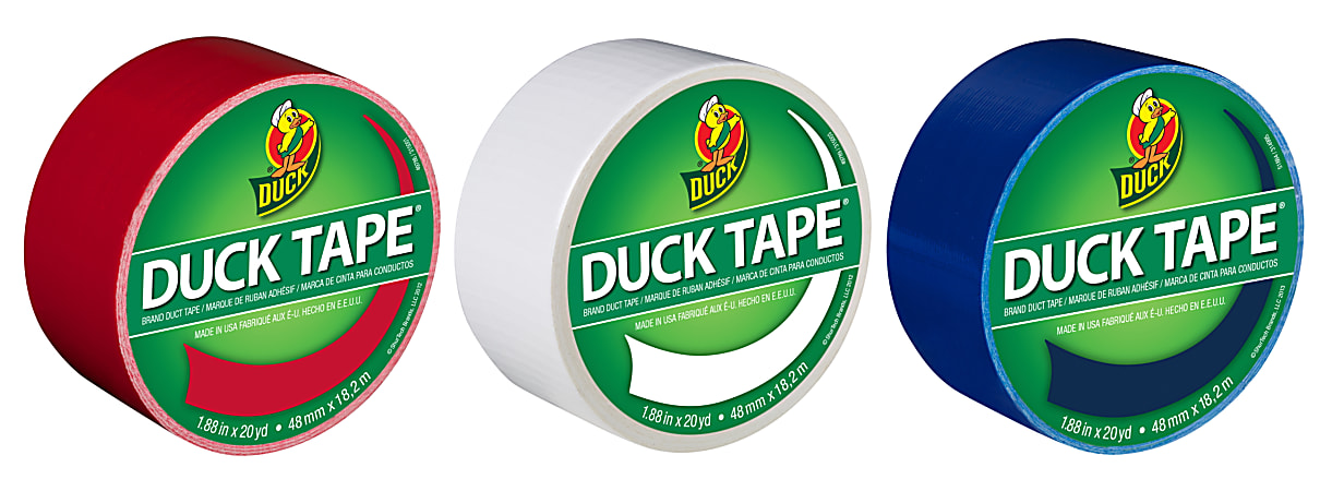 Duck Brand Color Duct Tape Rolls 1 1516 x 105 Yd Neon Rainbow Colors Pack  Of 6 Rolls - Office Depot