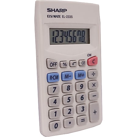 Sharp EL 233SB Handheld Basic Calculator - Office Depot