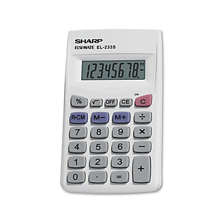 Sharp® EL-233SB Handheld Basic Calculator