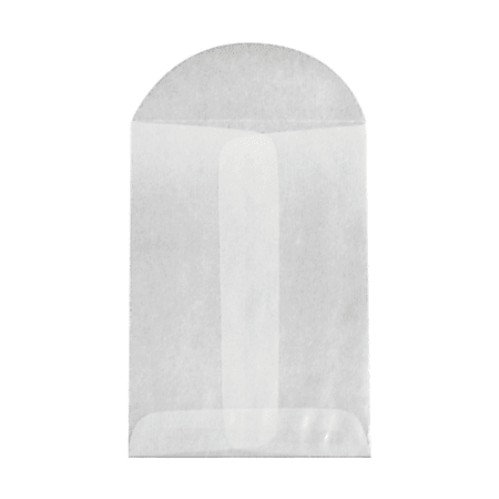 LUX Open-End Envelopes, 3" x 4 1/2", Flap Closure, Glassine, Pack Of 500
