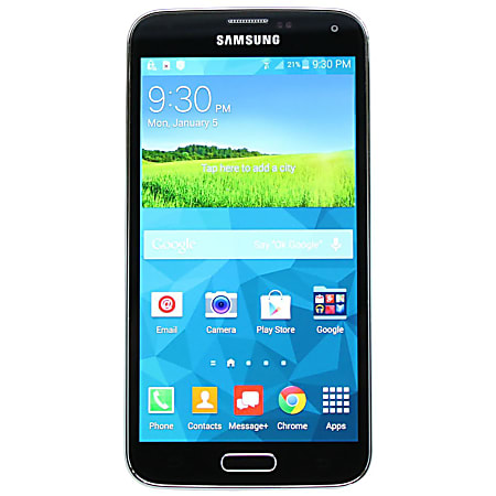 Samsung Refurbished Galaxy S5 G900V Cell Phone For Verizon Wireless/Unlocked, Black, PSC100009