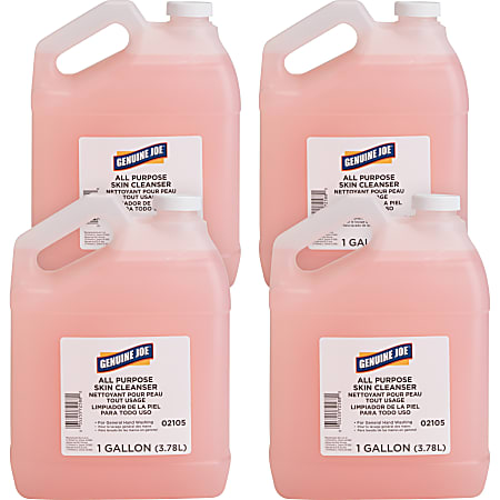 Genuine Joe All Purpose Skin Cleanser - 1 gal (3.8 L) - Hand, Skin - Pink - 4 / Carton Genuine Joe All Purpose Skin Cleanser - 1 gal (3.8 L) - Hand, Skin - Pink - 4 / Carton