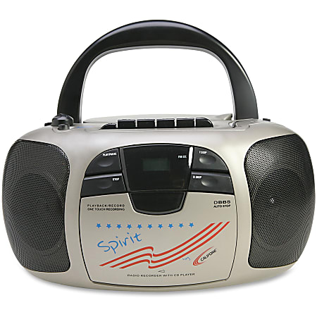 Califone Spirit Multimedia Player/Recorder - 1 x Disc - 2 W Integrated Stereo Speaker LCD - CD-DA - 108 MHz, 1710 MHz