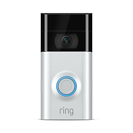 Ring Video Doorbell 2, Satin Nickel