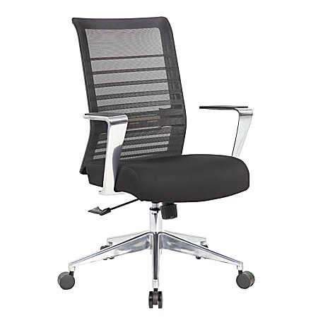 Boss Office Products Horizontal Mesh Back Task Chair, Aluminum Arms & Base