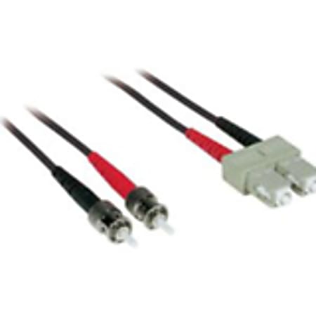 C2G-2m SC-ST 62.5/125 OM1 Duplex Multimode Fiber Optic Cable (Plenum-Rated) - Black - Fiber Optic for Network Device - SC Male - ST Male - 62.5/125 - Duplex Multimode - OM1 - Plenum-Rated - 2m - Black