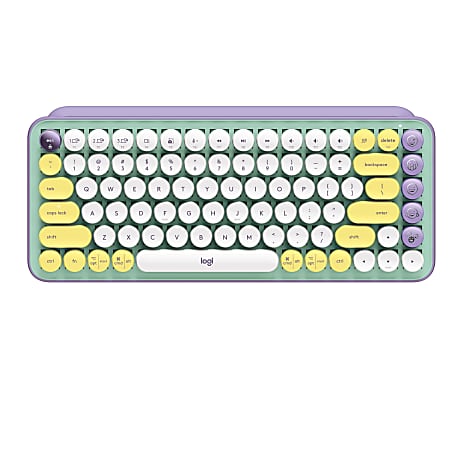 Logitech POP Keys Wireless Mechanical Keyboard with Customizable Emoji Keys - Wireless Connectivity - 920010708