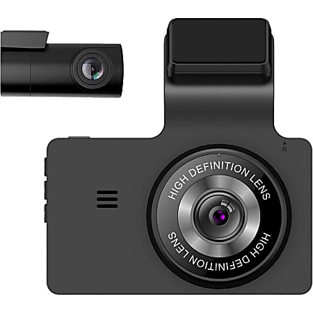 myGEKOgear by Adesso Orbit 956 4K Dual Dash Cam (Front 4K + Rear Full HD ) with GPS Logging, APP for Instant Video Access,Wide Angle View - 3" Screen - Front/Rear - Wireless - 2560 x 1440 Video - Black
