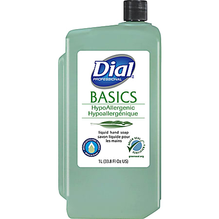 Dial Basics Liquid Hand Soap, Floral Scent, 33.8 Fl Oz, Green