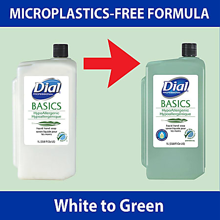 Dial Basics Liquid Hand Soap Floral Scent 33.8 Fl Oz Green Office Depot