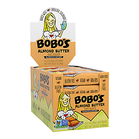 BOBO's Almond Butter Oat Bars - 12-3 oz