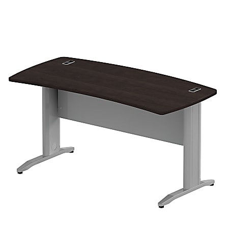BBF Sector 30" x 60" Curved Desk, 30"H x 60"W x 29 1/2"D, Mocha Cherry, Standard Delivery Service