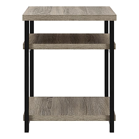 Ameriwood Home Elmwood End Table Rectangular Distressed Gray Oak ...
